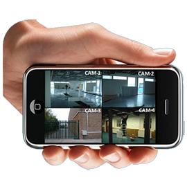 CCTV Cameras On Cellphone