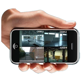 CCTV Cameras On Cellphone